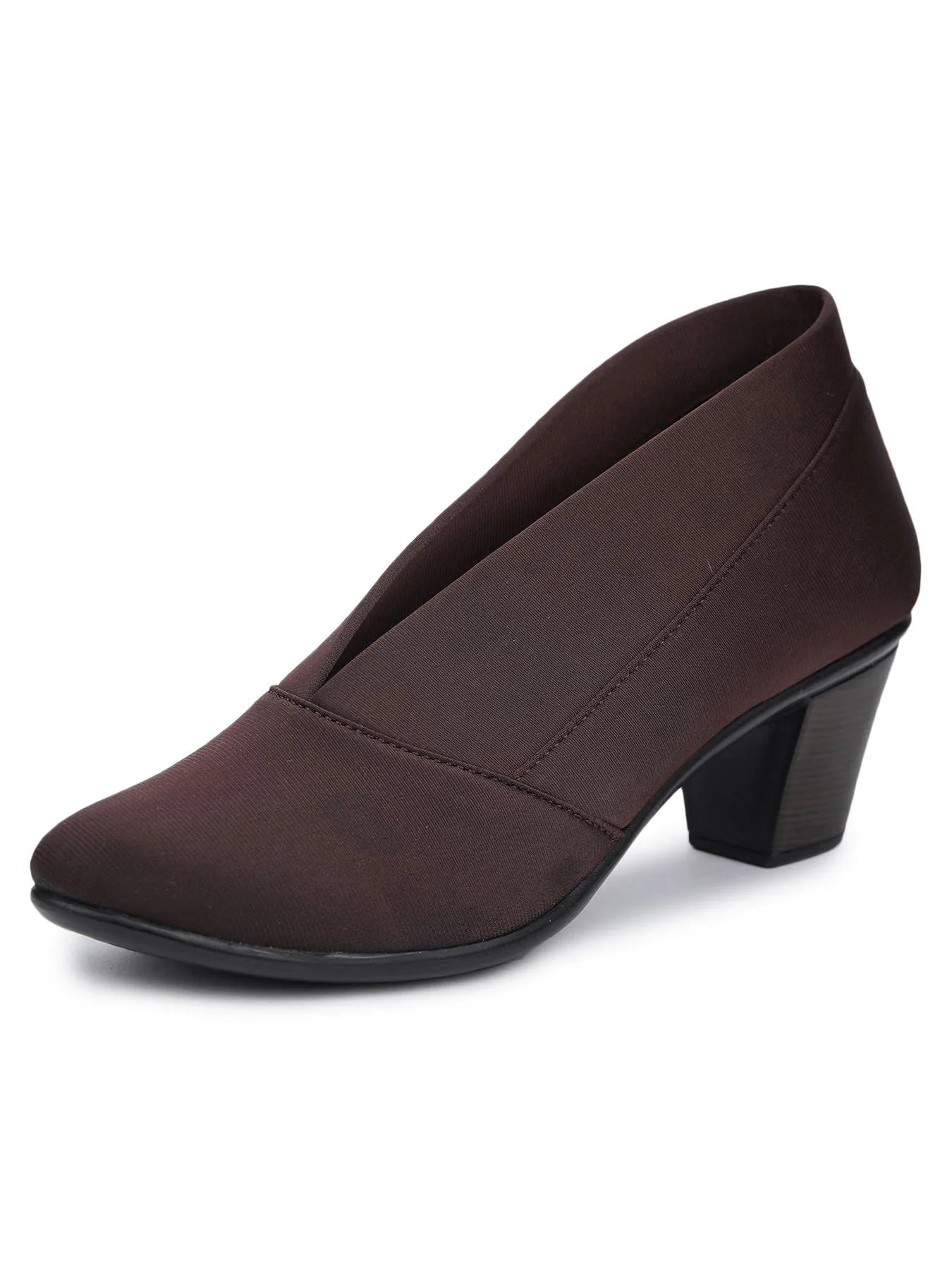 Shezone Brown Women Heels