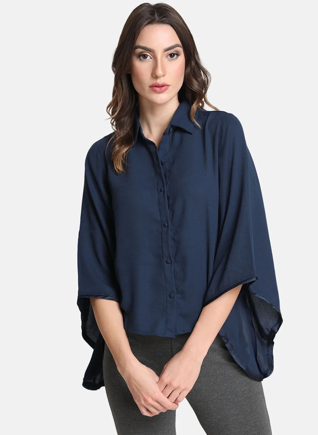 Shirt with Flared Sleeves