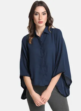 Shirt with Flared Sleeves