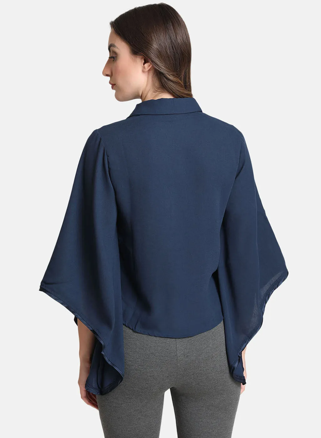 Shirt with Flared Sleeves