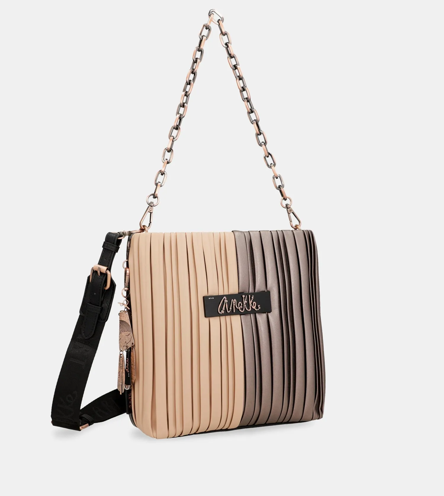 Shōen Palette double-sided pleated shoulder bag