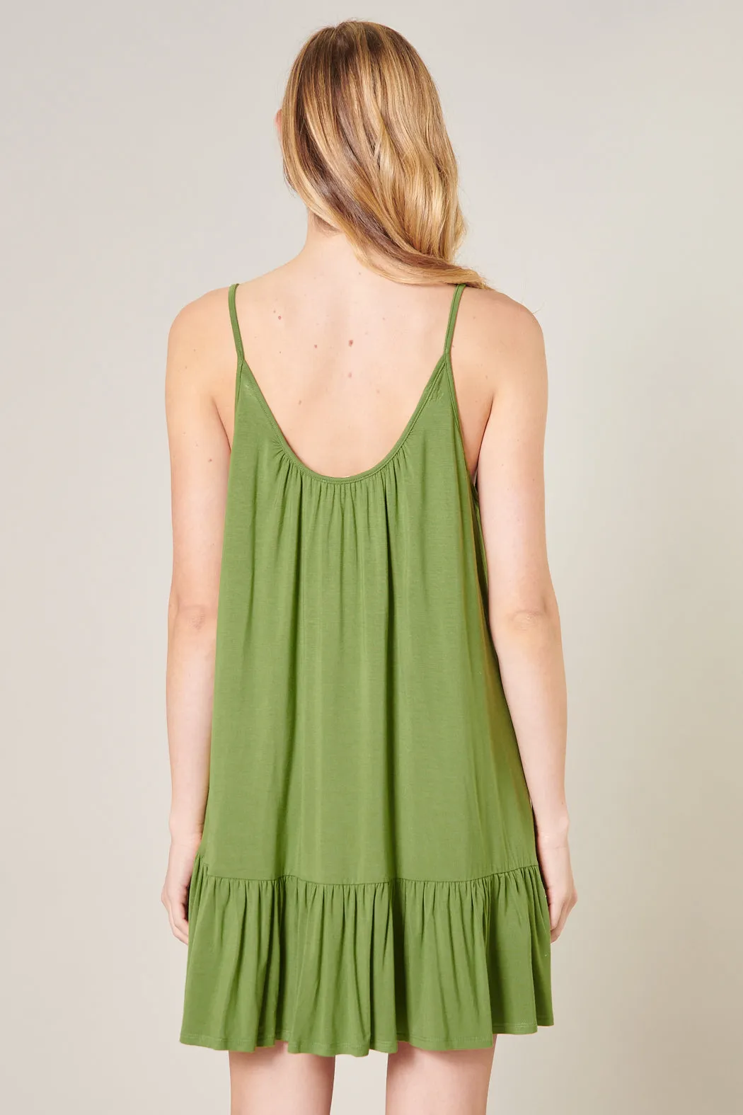 Sicily Trapeze Mini Tank Jersey Knit Dress