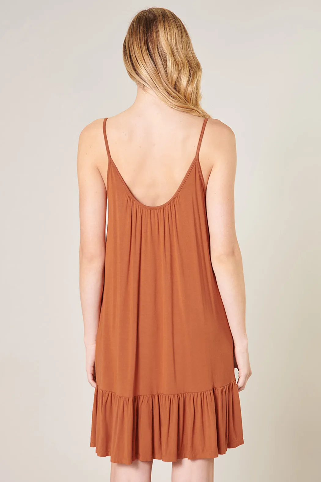 Sicily Trapeze Mini Tank Jersey Knit Dress