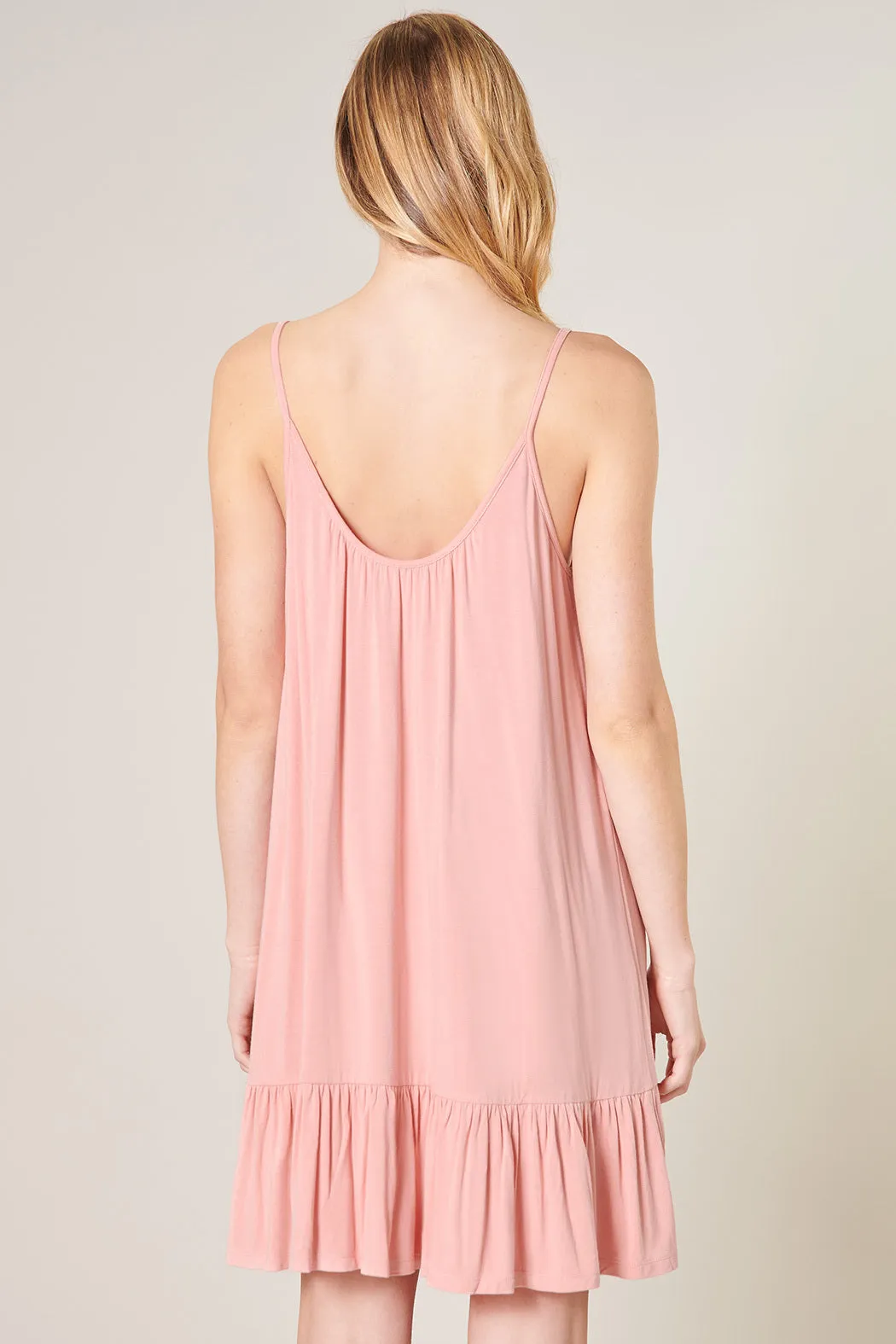 Sicily Trapeze Mini Tank Jersey Knit Dress