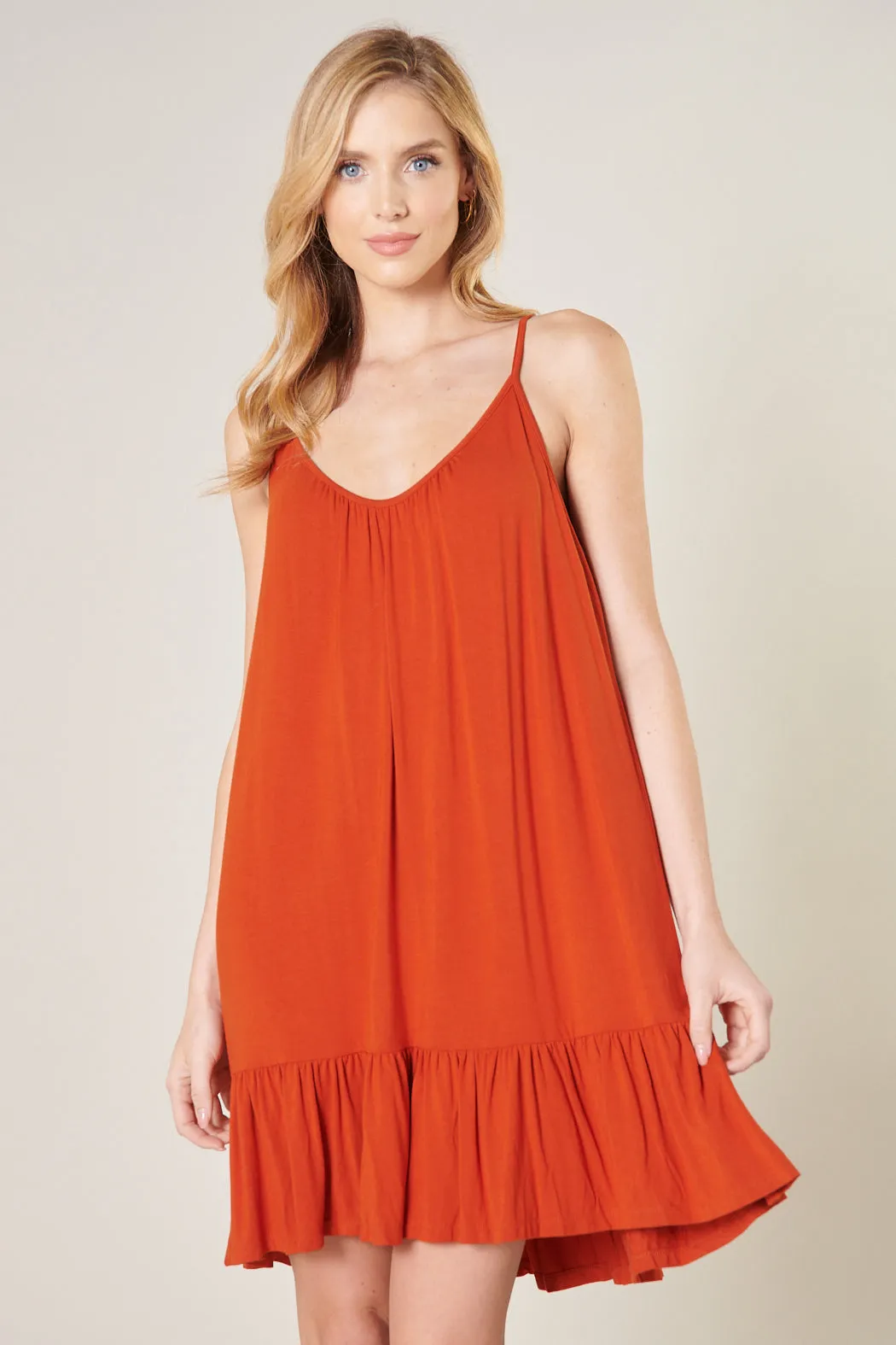 Sicily Trapeze Mini Tank Jersey Knit Dress