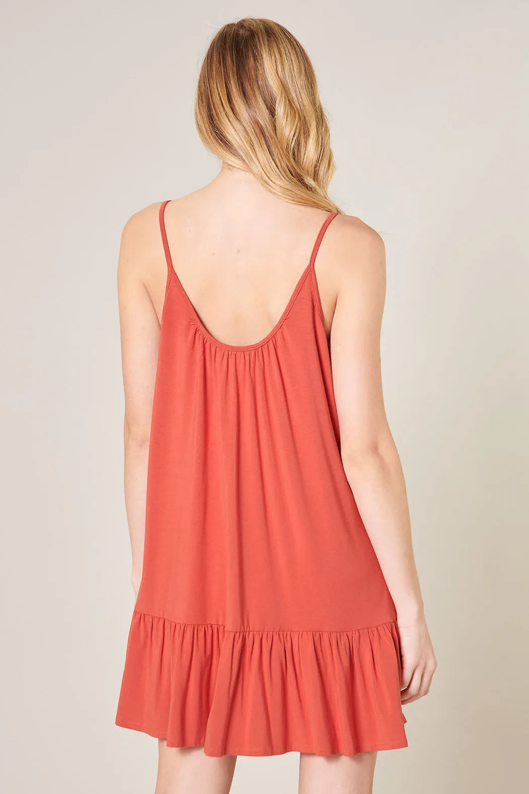 Sicily Trapeze Mini Tank Jersey Knit Dress