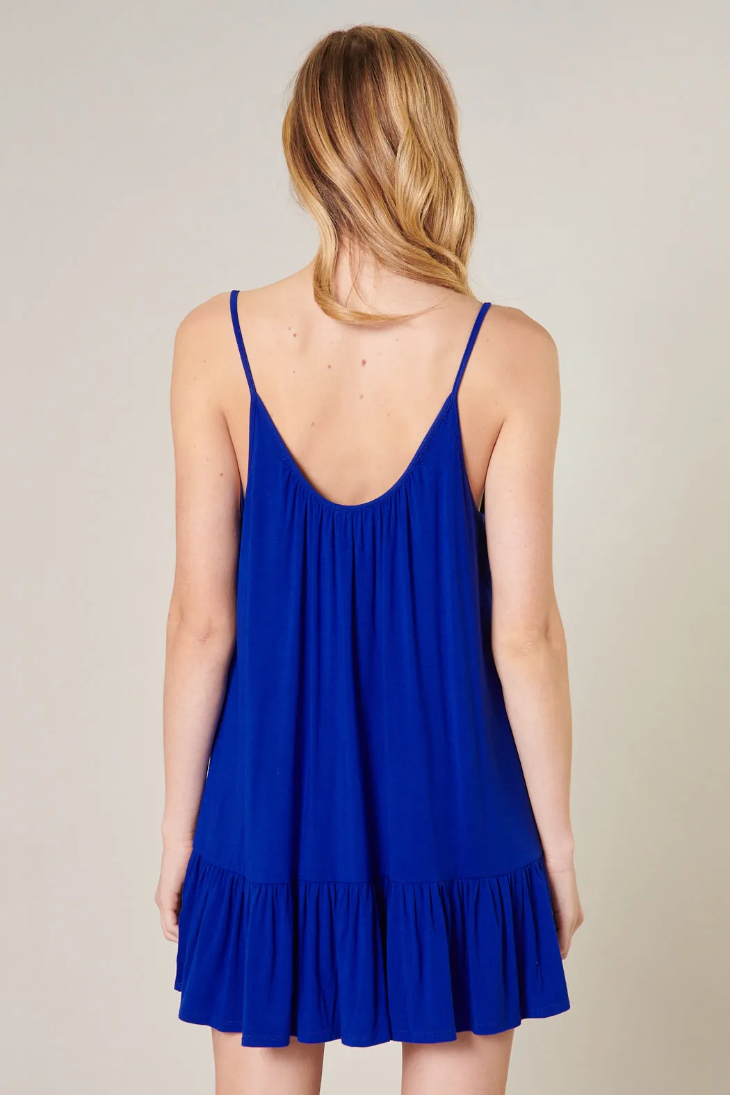 Sicily Trapeze Mini Tank Jersey Knit Dress