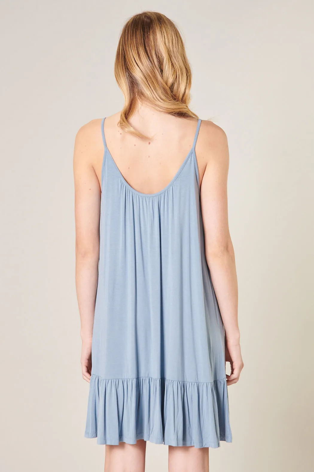 Sicily Trapeze Mini Tank Jersey Knit Dress