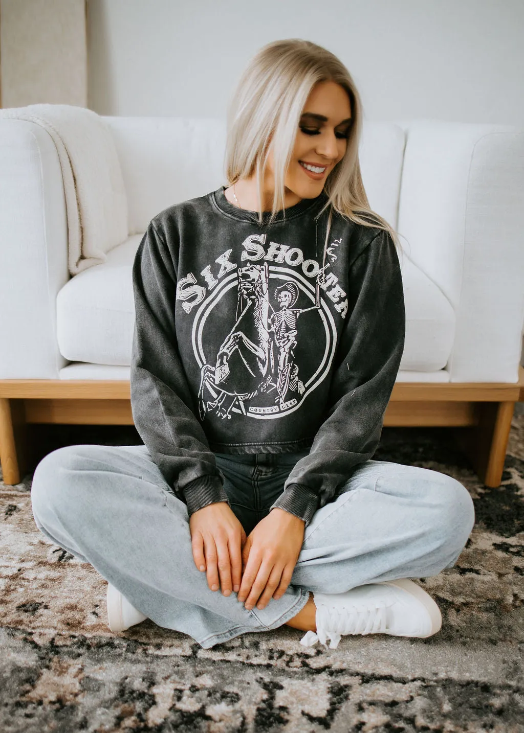 Six Shooter Cropped Sweatshirt