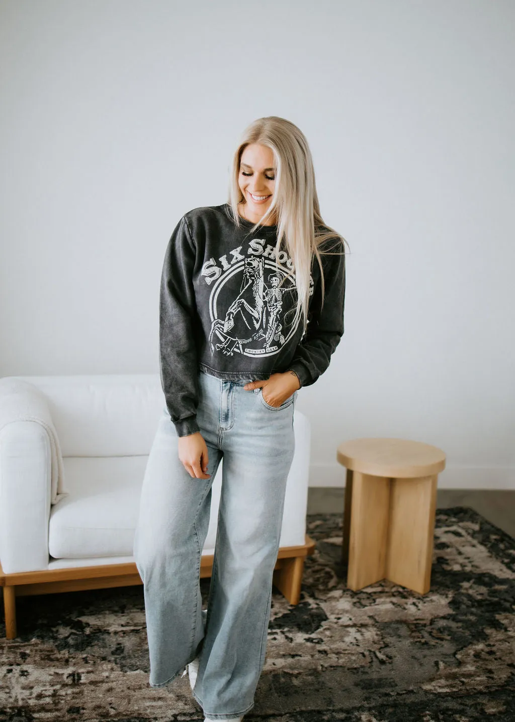 Six Shooter Cropped Sweatshirt