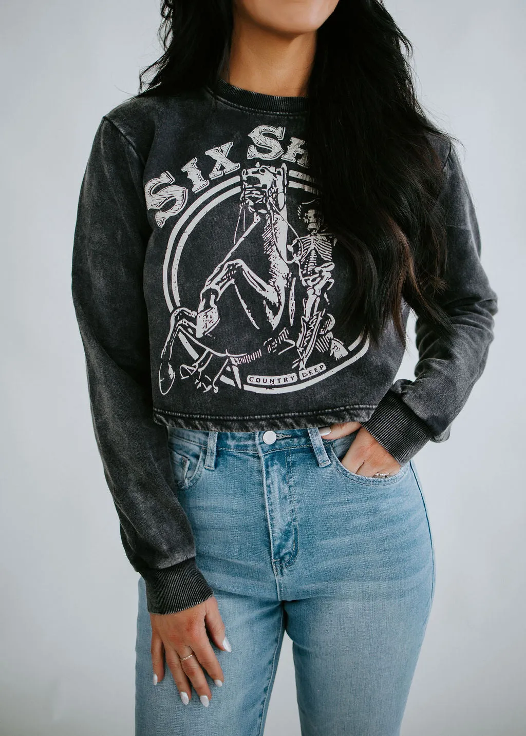 Six Shooter Cropped Sweatshirt