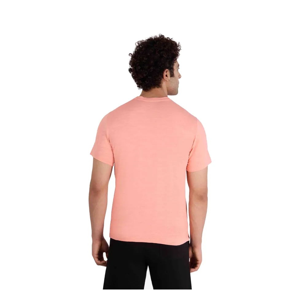 Men's Peach Jacquard Top