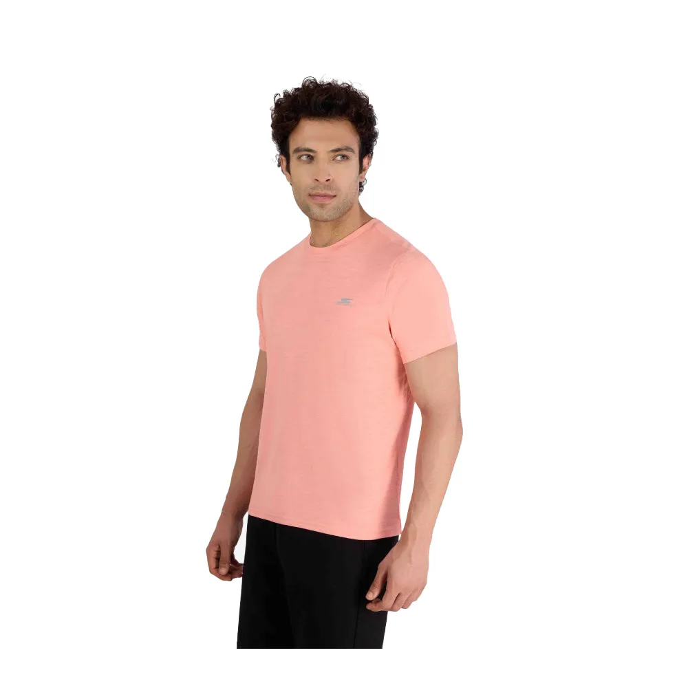 Men's Peach Jacquard Top