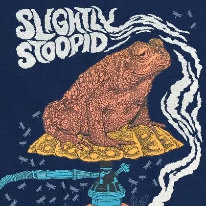 Slightly Stoopid Toad T-Shirt with Smoking Design