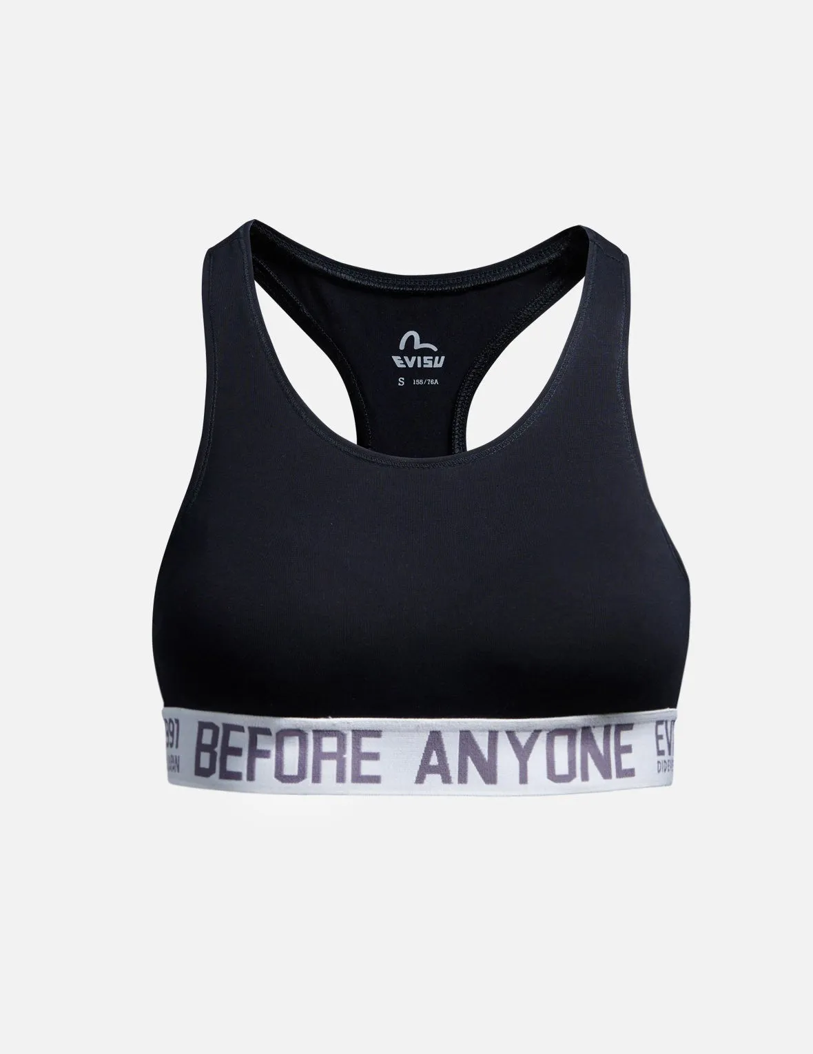 Slogan Jacquard-trimmed Stretch Sports Bra