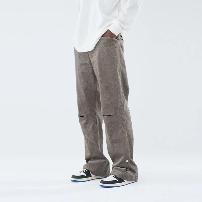 Snap Button Adjustable Trousers