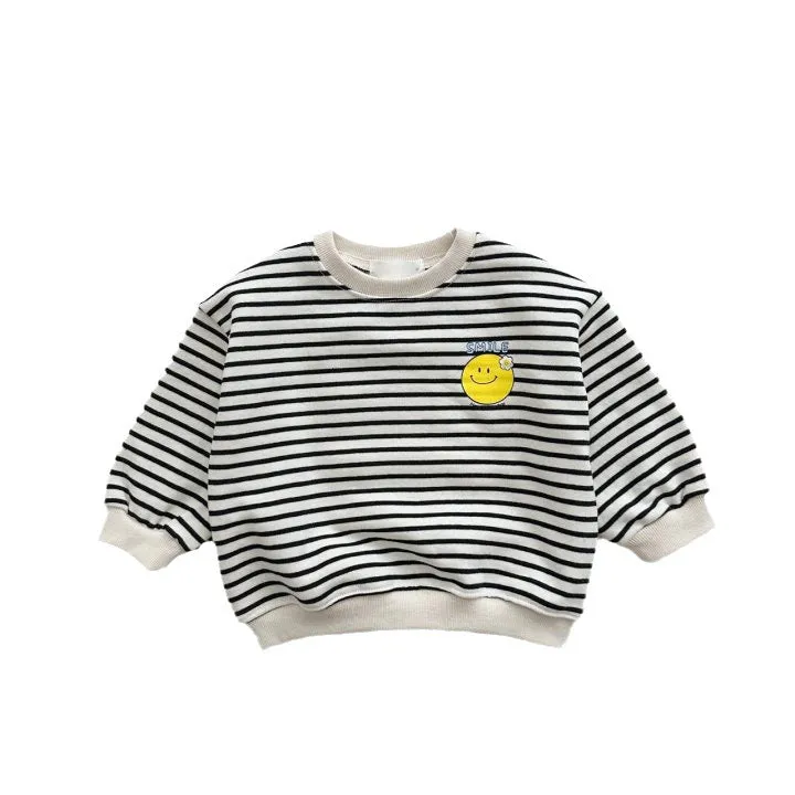 Wholesale Striped Solid Color Tops for Kids