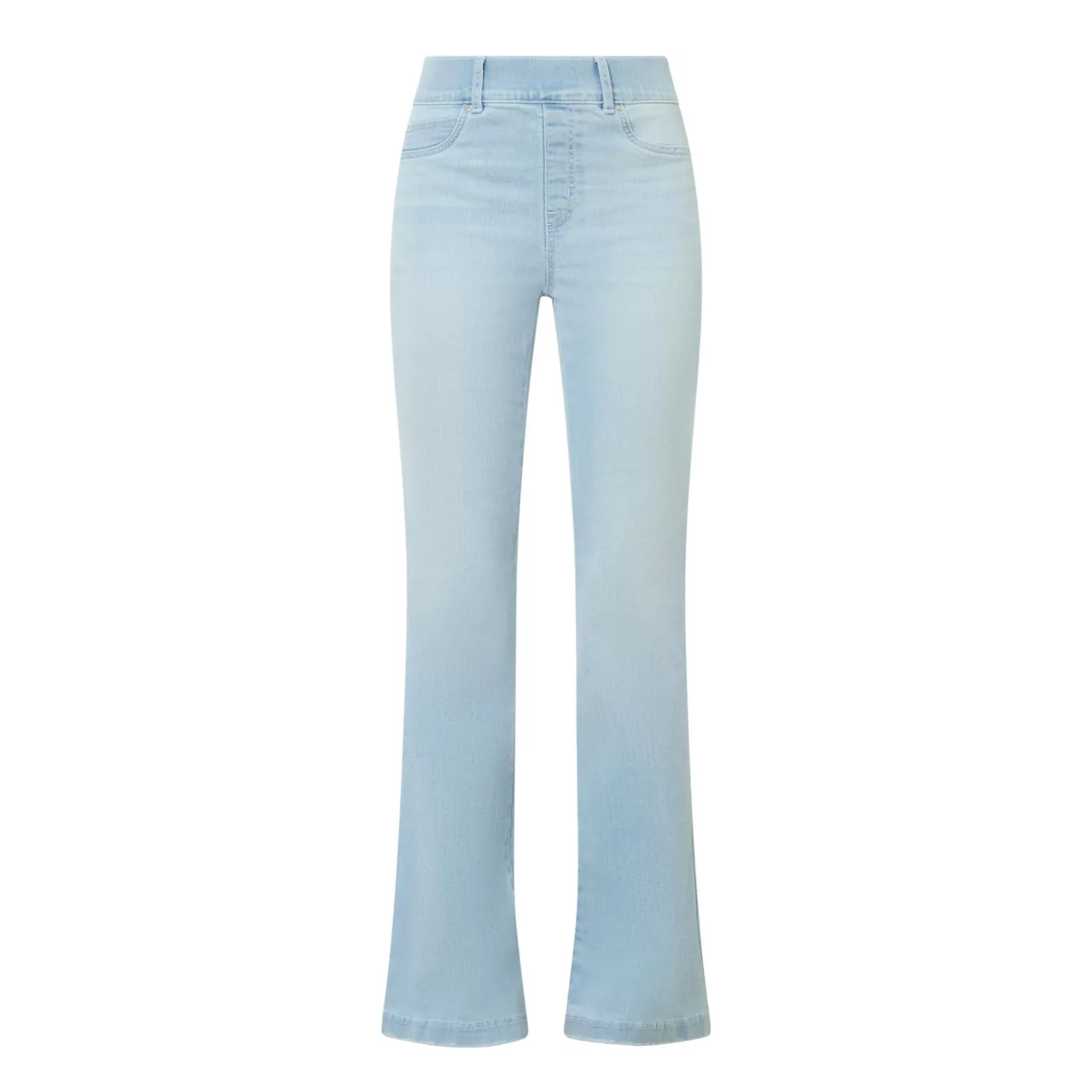 SPANX High-Rise Flared Jeans - Light Blue