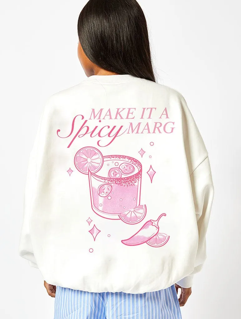 Spicy Margs Sweatshirt in Ecru