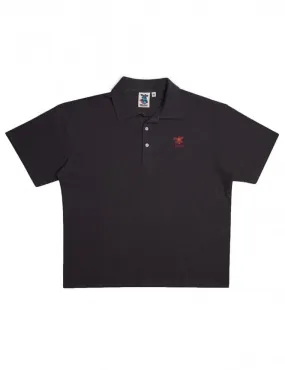 Stokes Record Polo Tee - Anthracite