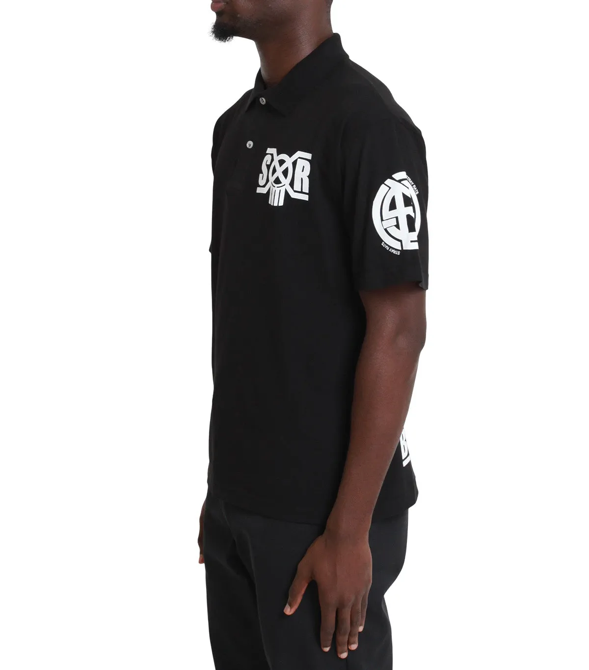 Stray Rats x Bounty Hunter SR Polo Black