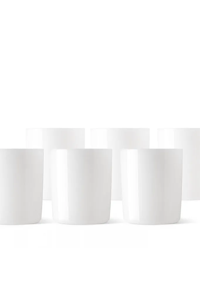 Studio Milligram Glass Cup Set Set Of 6 Jade White