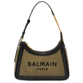 Stylish Balmain Shoulder Bag in Khaki & Black