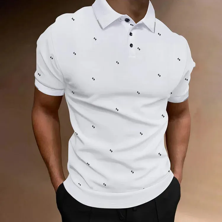 Stylish Dotted Polo Top