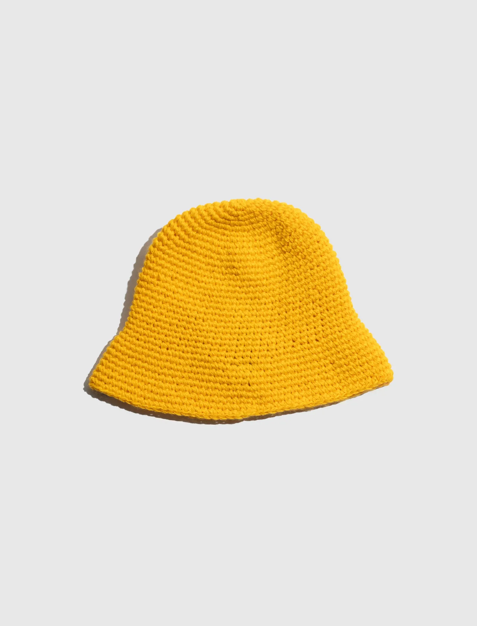 STÜSSY KNIT BUCKET HAT   YELLOW