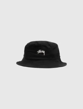 STÜSSY STOCK BUCKET HAT   BLACK