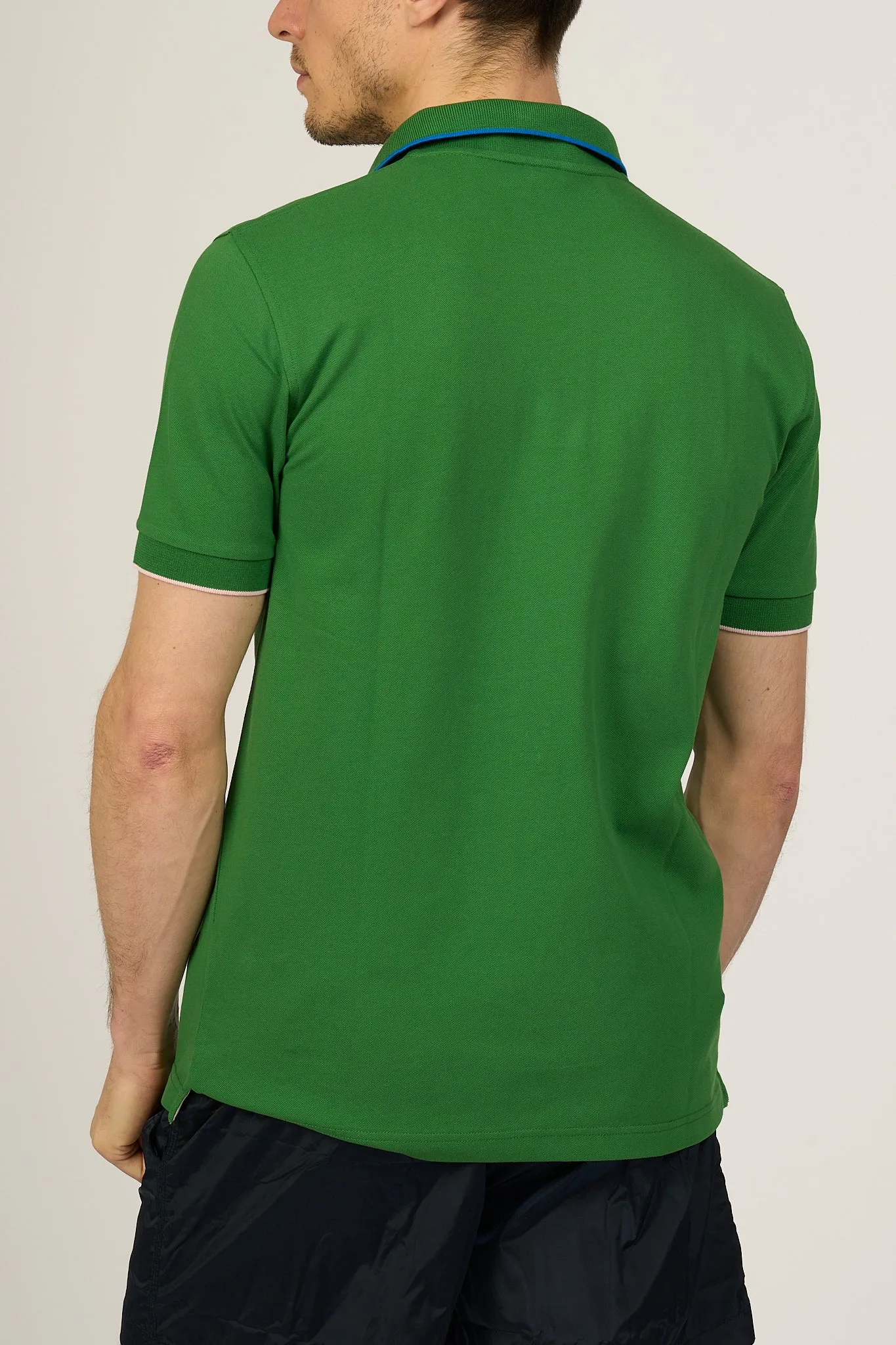 Sun 68 Men's Verde Prato Small Stripes Polo