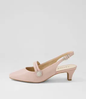 SUPERSOFT Lisshle2 Blush Leather Heels