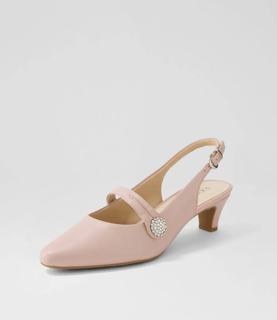 SUPERSOFT Lisshle2 Blush Leather Heels