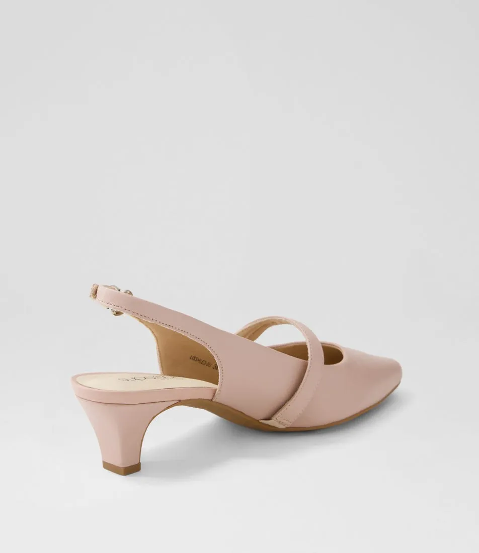 SUPERSOFT Lisshle2 Blush Leather Heels