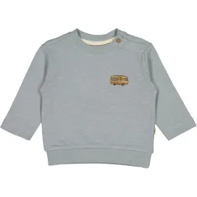 Sweatshirt Camping Badge - dusty dove