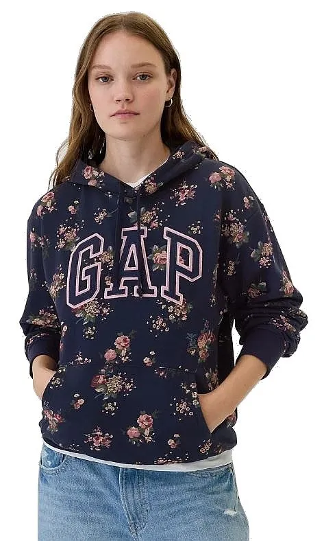 sweatshirt GAP V-Frch FT GAP Heritage Pullover - Navy Floral - women´s