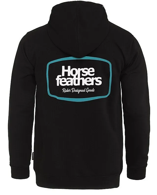 sweatshirt Horsefeathers Bronco Zip - Black - men´s