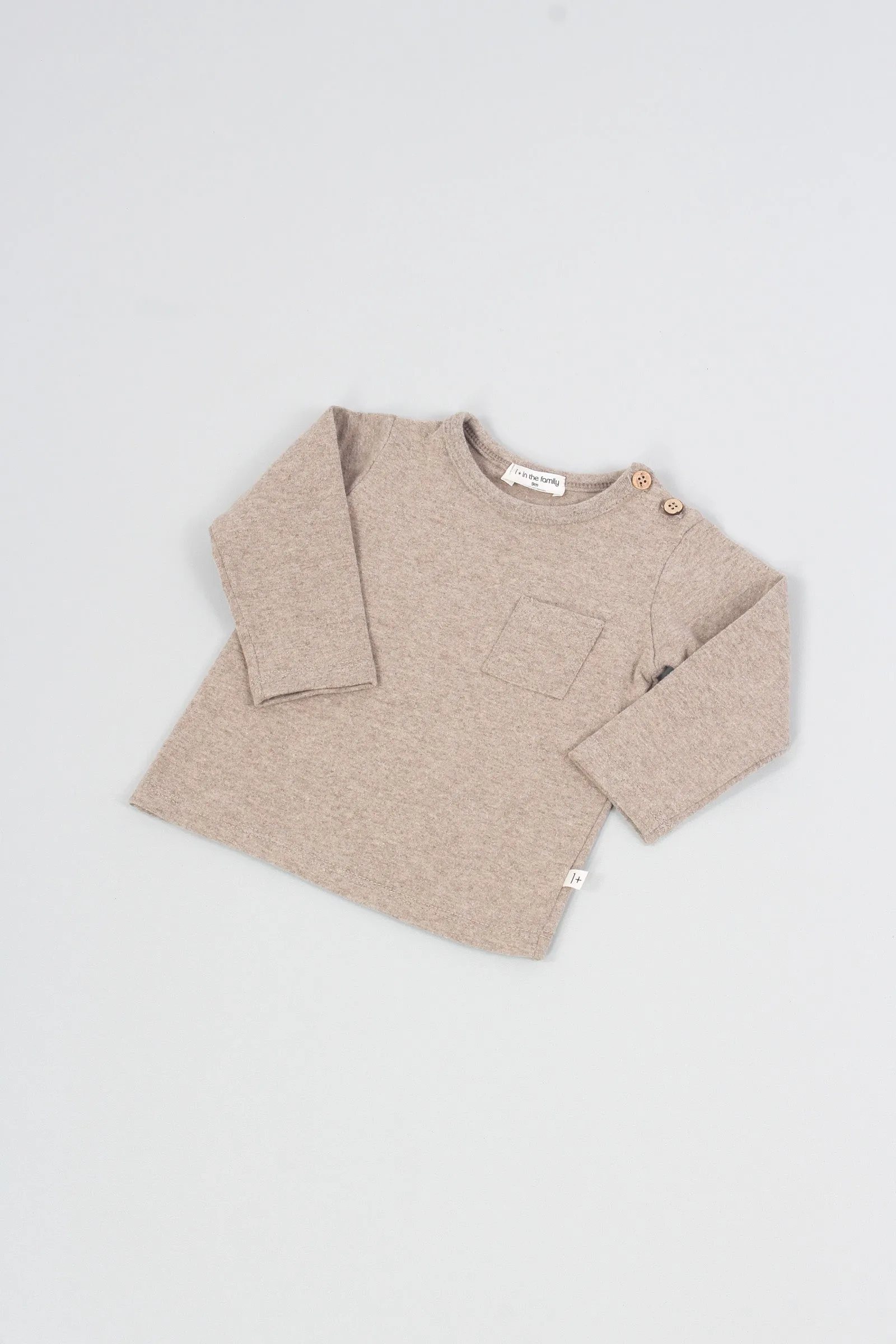 Taupe Cotton T-shirt