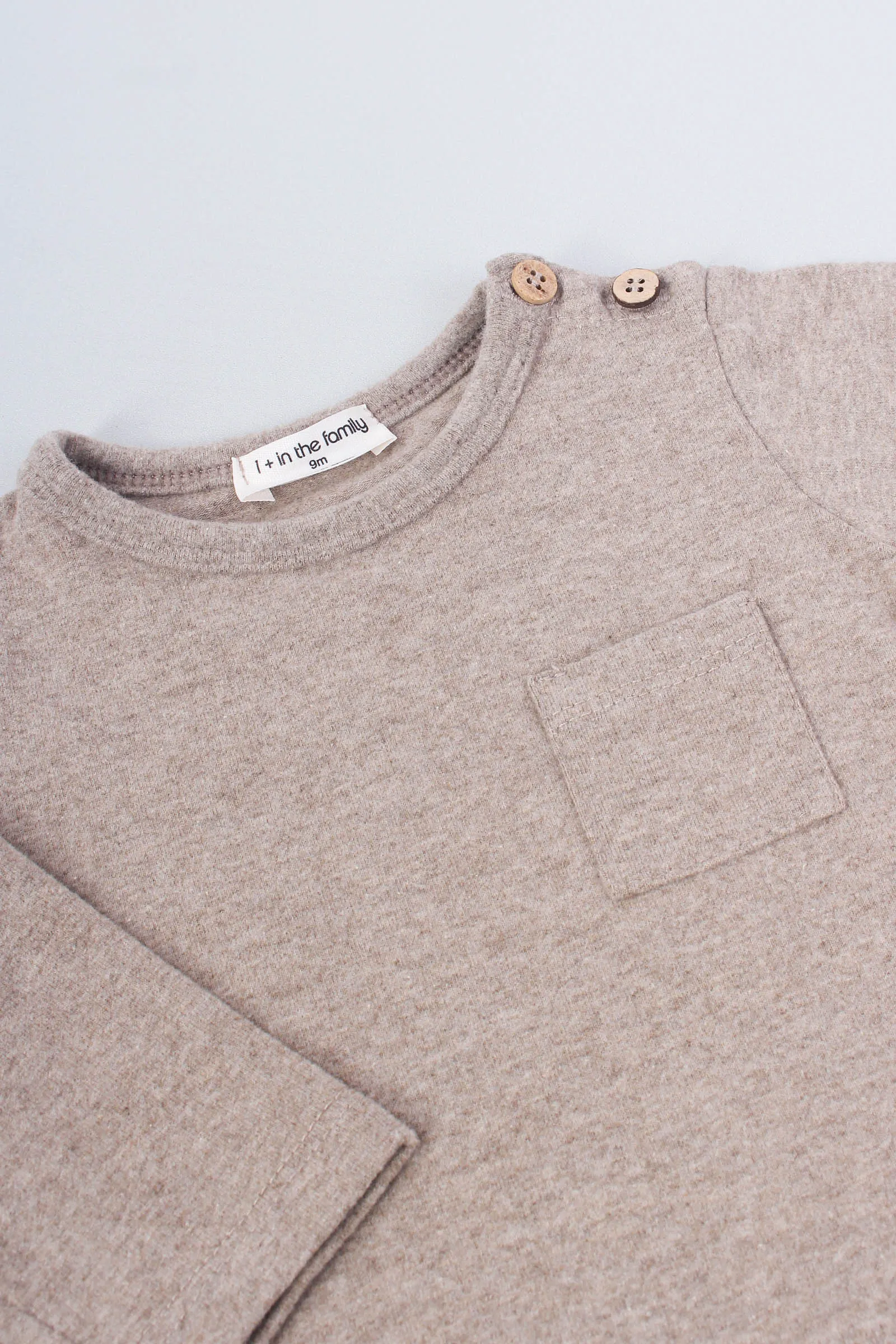 Taupe Cotton T-shirt