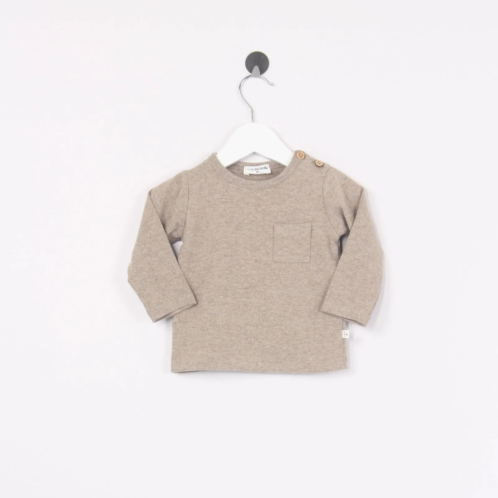 Taupe Cotton T-shirt