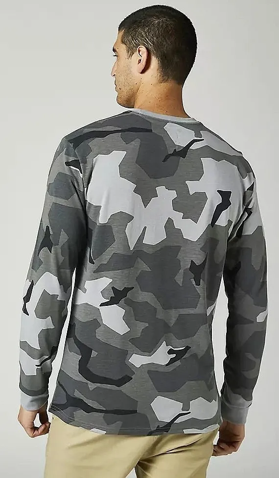 T-Shirt Fox BNKR Tech LS - Black Camo - men´s