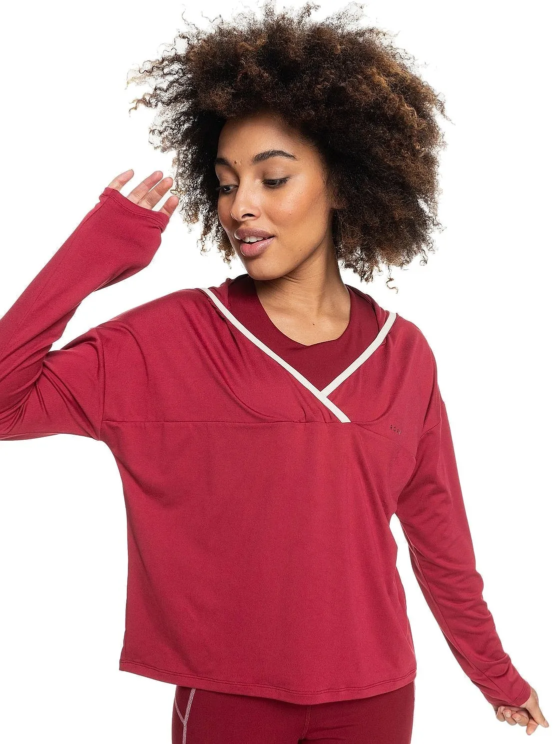 T-Shirt Roxy Me And The Rhythm LS - RRR0/Tibetan Red - women´s