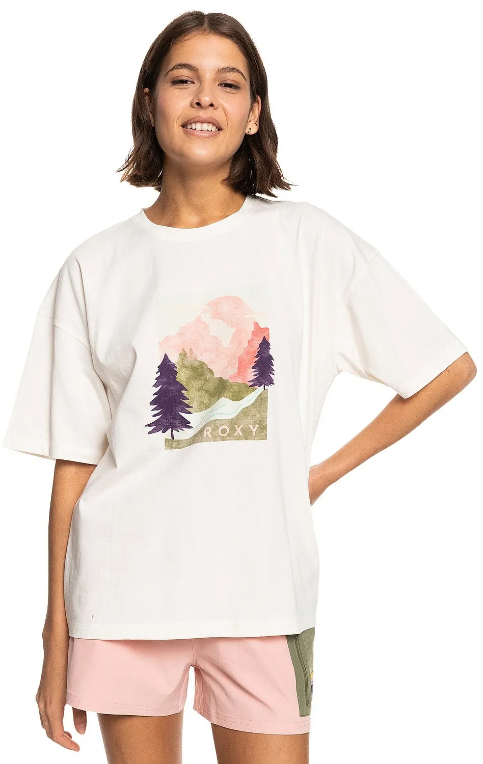 T-Shirt Roxy Mister Moonlight - WBS0/Egret - women´s