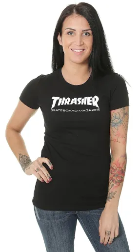 T-Shirt Thrasher Mag Logo - Black