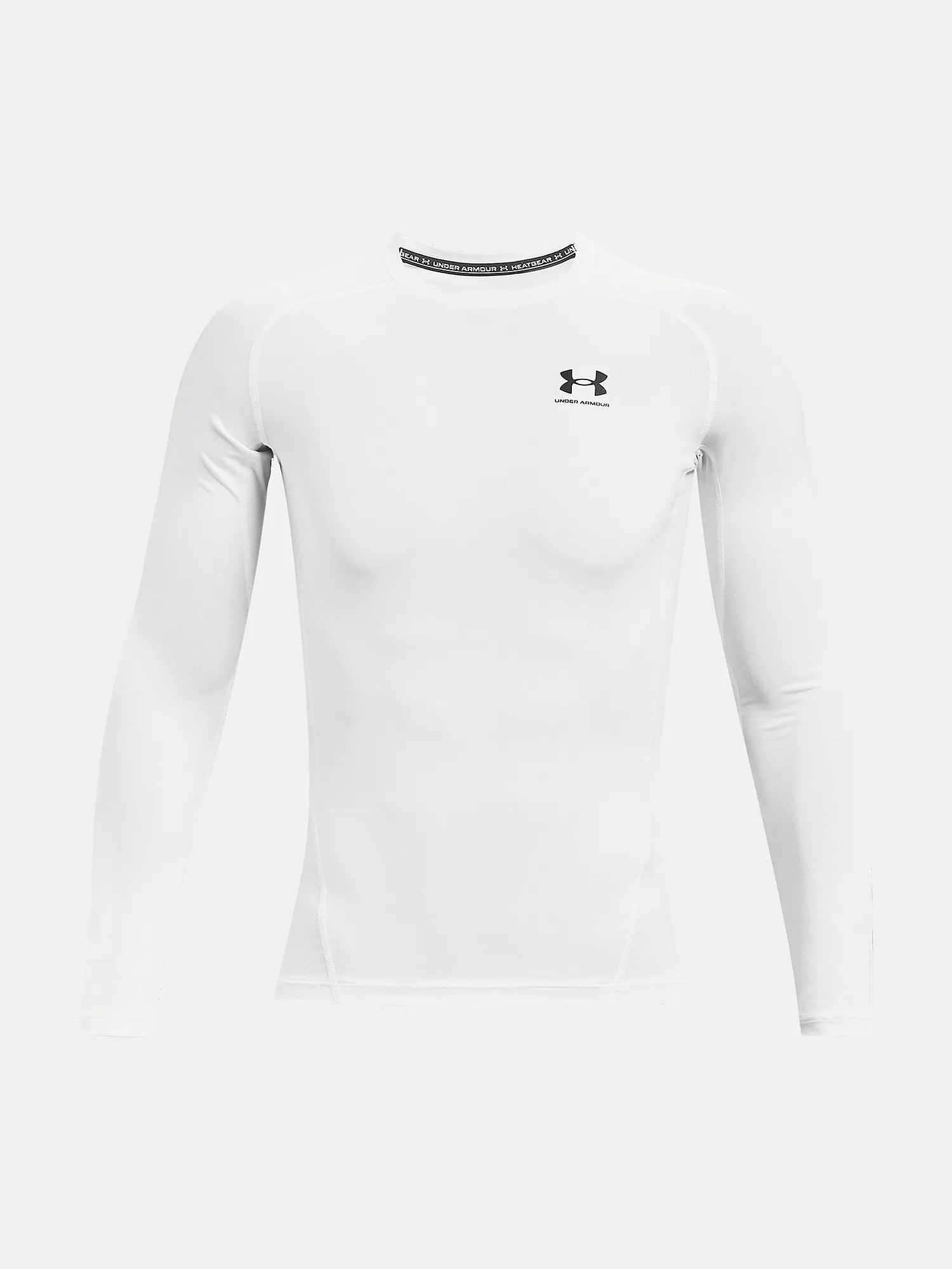 T-Shirt Under Armour HeatGear Armour Compression LS - White/Black - men´s