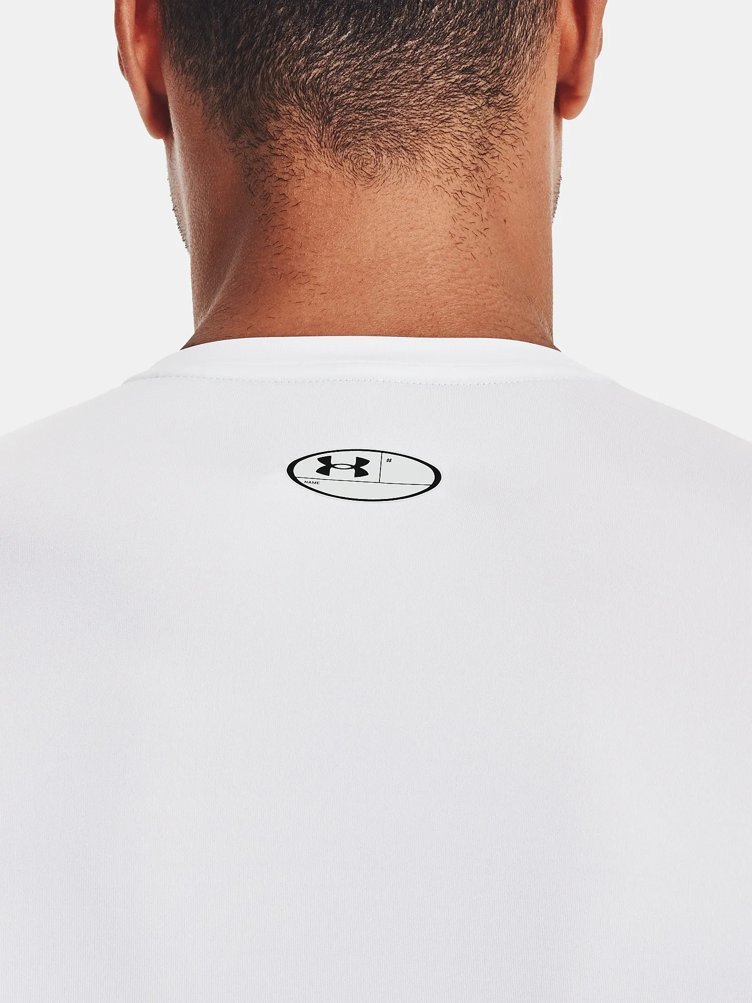 T-Shirt Under Armour HeatGear Armour Compression LS - White/Black - men´s