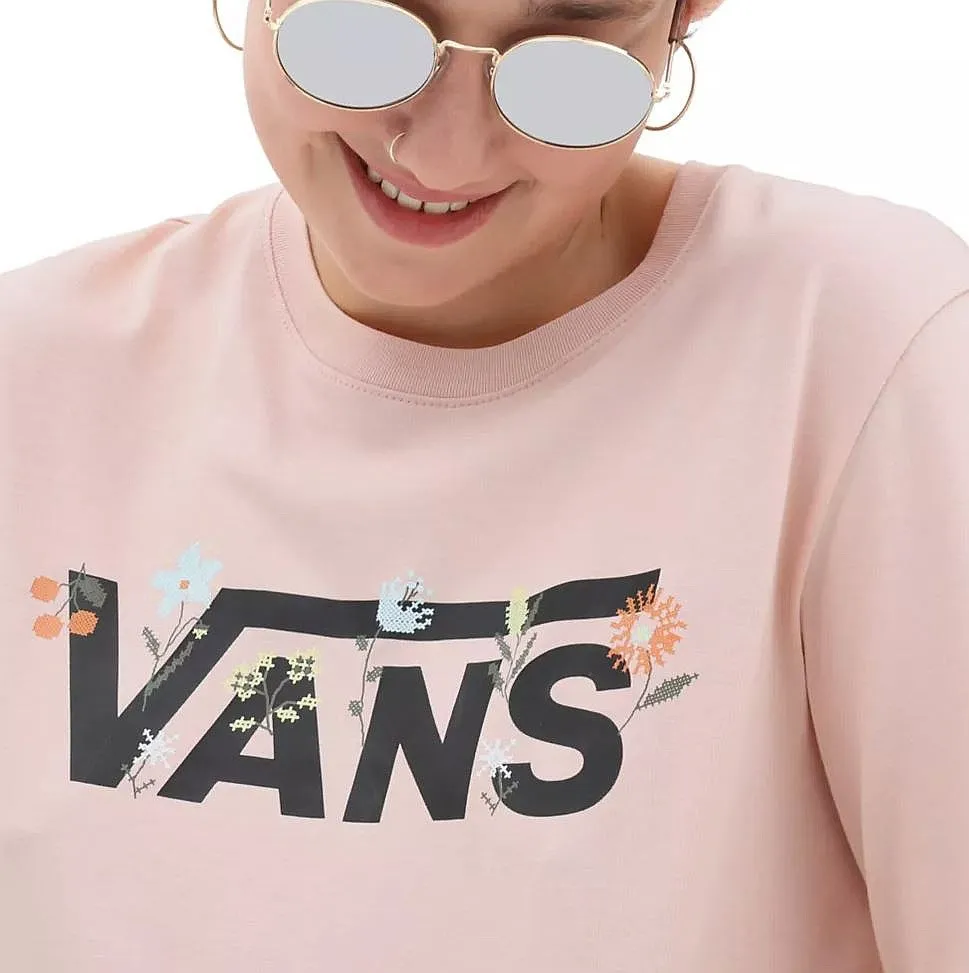 T-Shirt Vans Wyld Tangle Micro Ditsy BFF LS - Rose Smoke - women´s