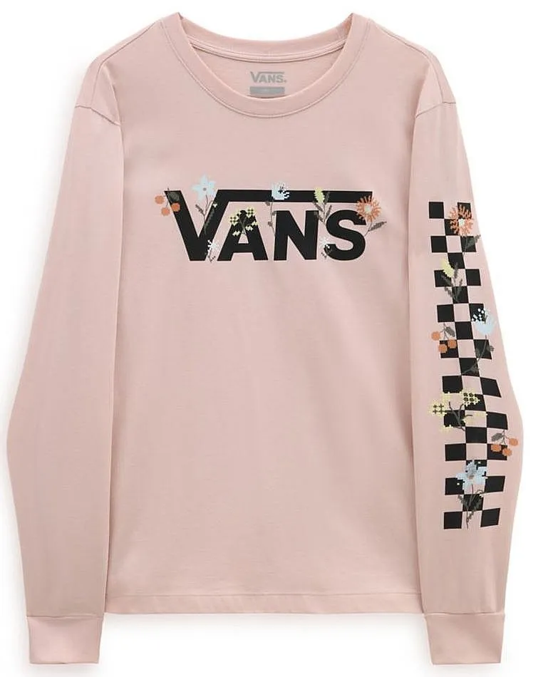 T-Shirt Vans Wyld Tangle Micro Ditsy BFF LS - Rose Smoke - women´s