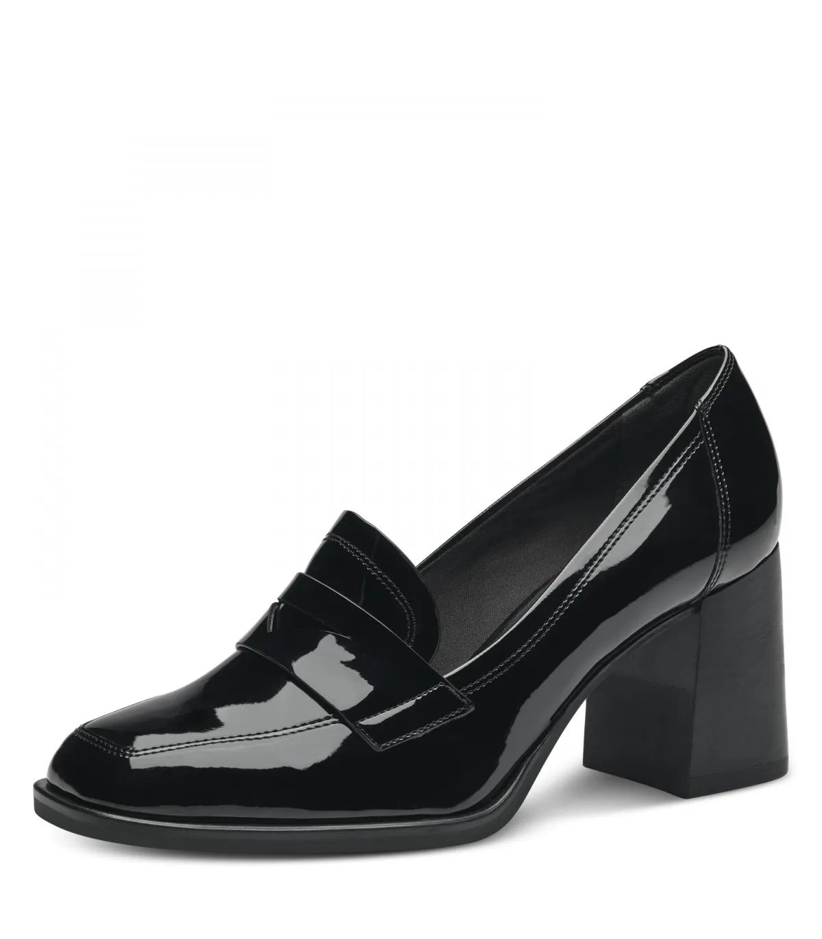 Tamaris Chunky Heel Black Heels 1-1-24438-41-018