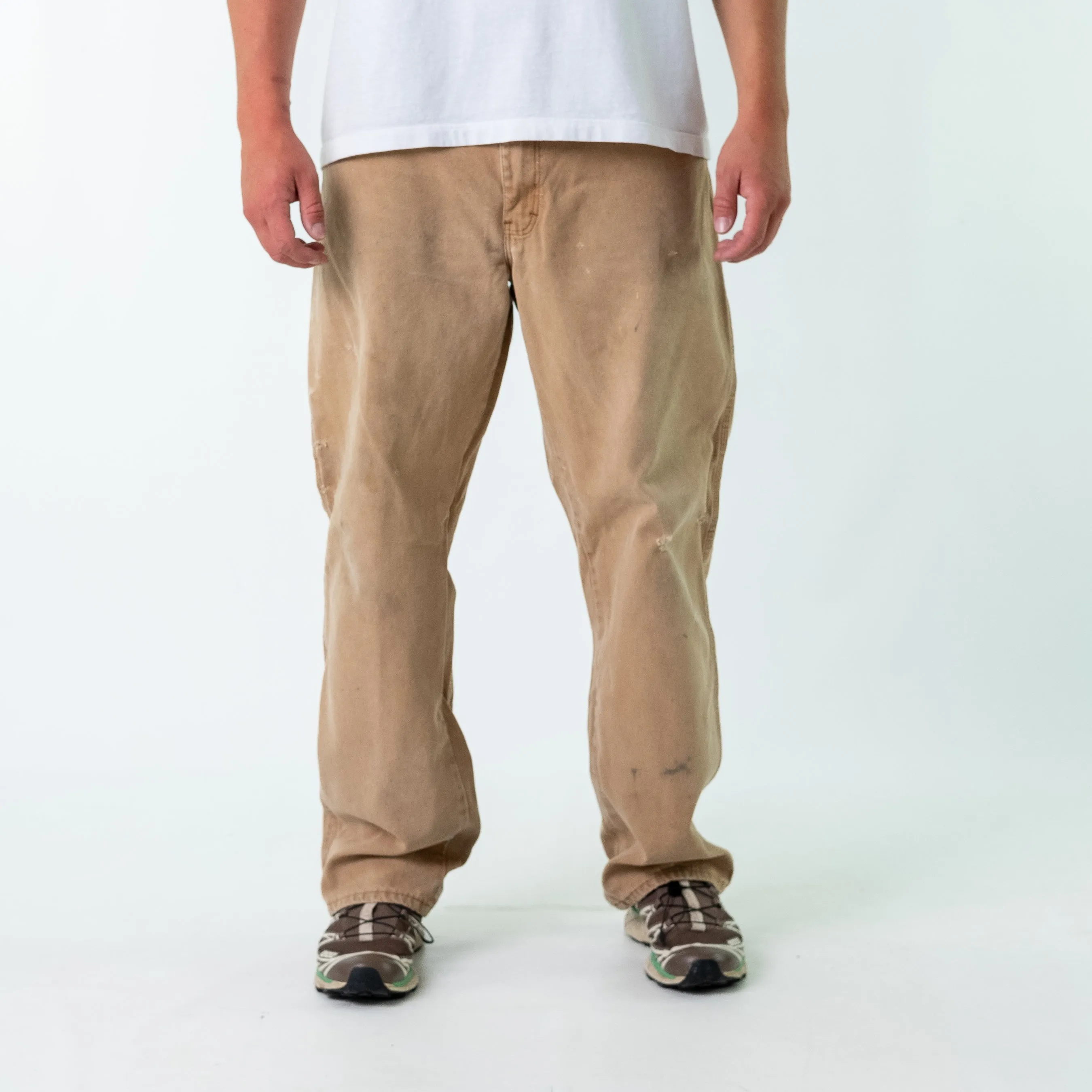 Tan y2ks Dickies Denim Carpenter Jeans Baggy Pants (36x30)